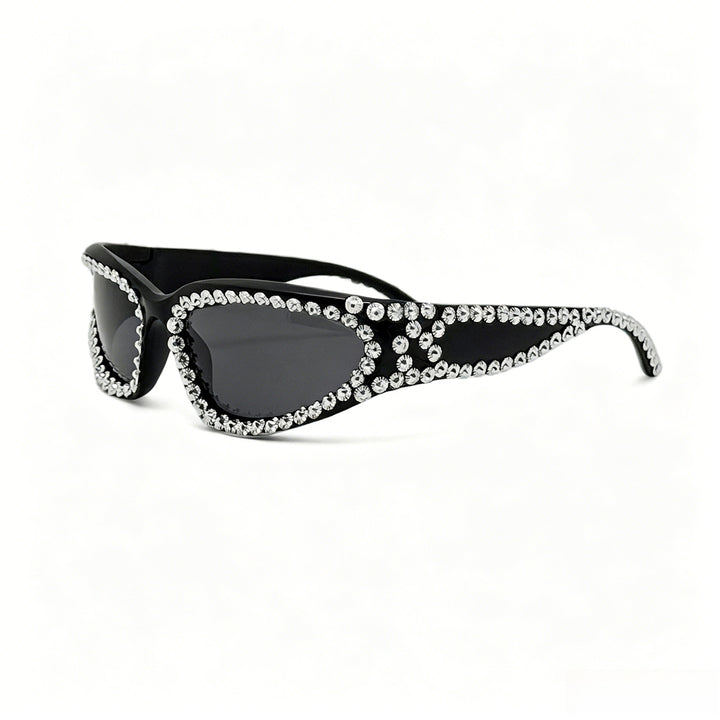 Women's Fashion Sunglasses with Luxurious Crystal Accents Bowlift