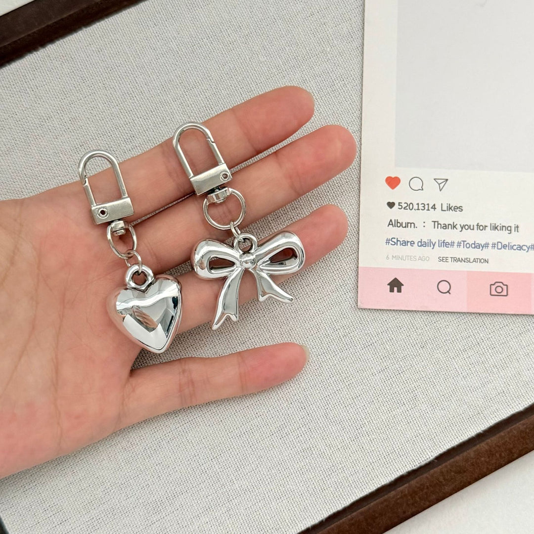 Heart-Shaped Clip-On Keychain Bowlift
