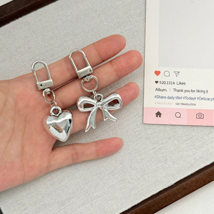 Heart-Shaped Clip-On Keychain Bowlift