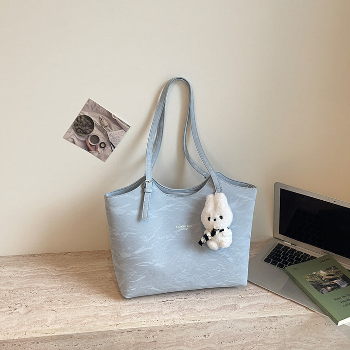 Stylish Textured Tote Bag Bowlift