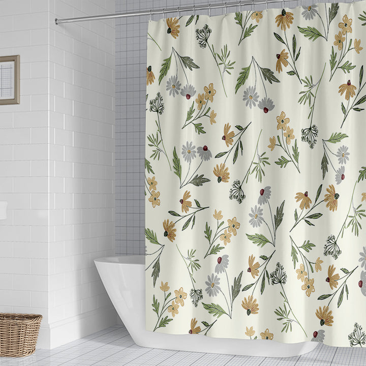 Floral Patterned Shower Curtain Bowlift 1784860161