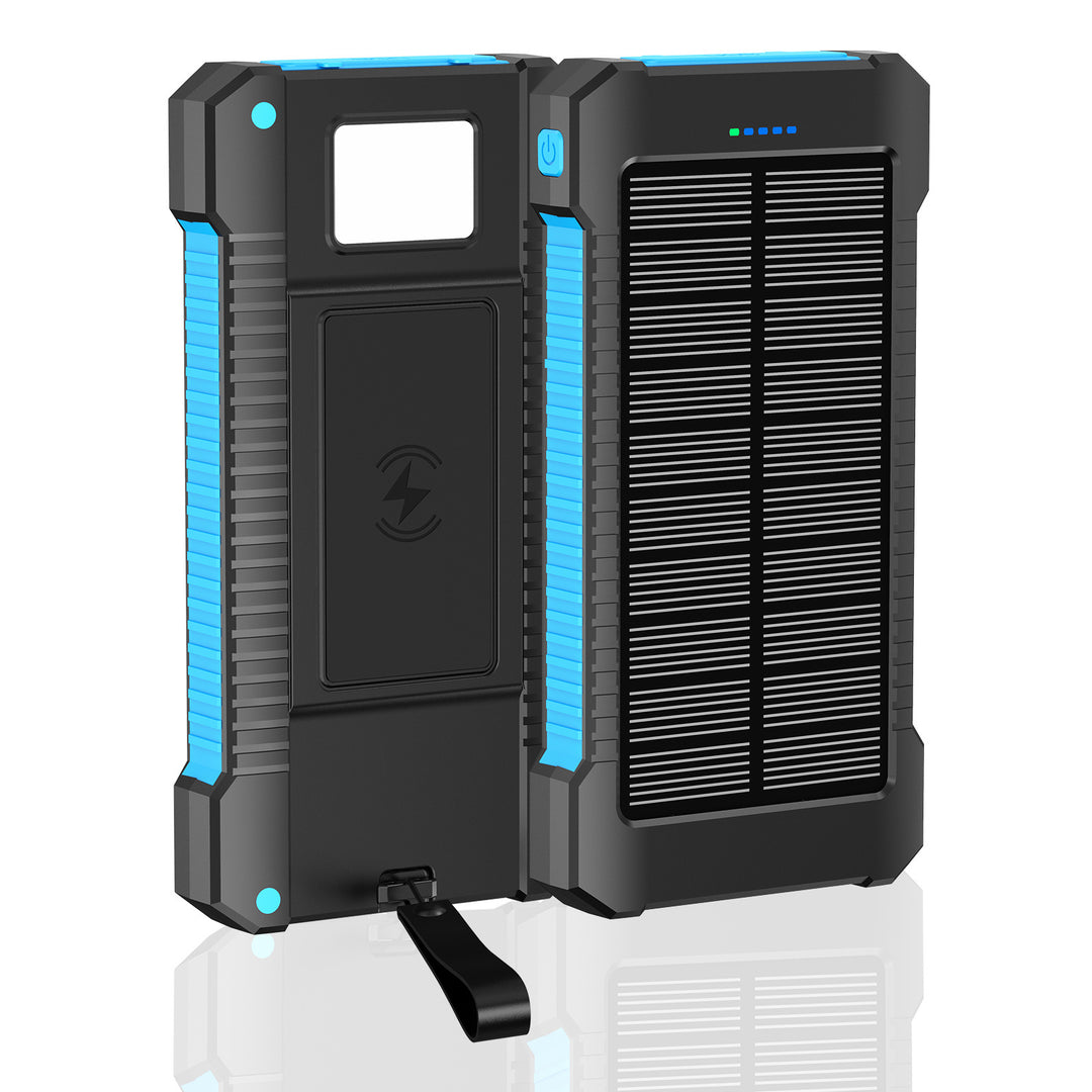 Solar Powerbank with Integrated LED Light and Compass Bowlift