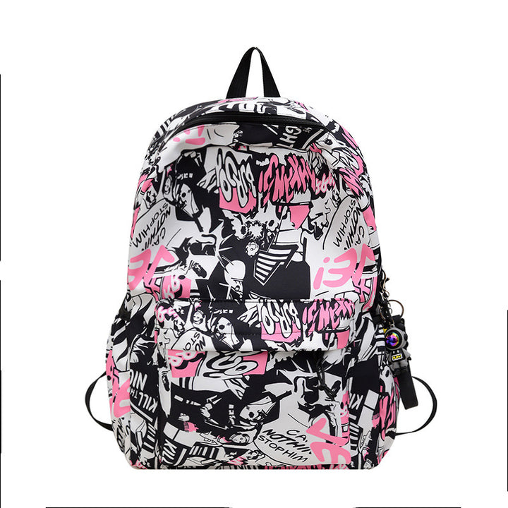 Artistic Graphic Print Backpack Bowlift
