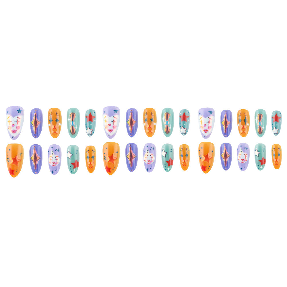 Artistic Themed Press-On Nail Art Set Bowlift