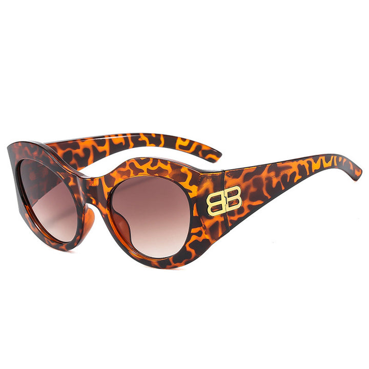 Women's Designer Cat-Eye Sunglasses with Elegant Profile and UV Protection Bowlift