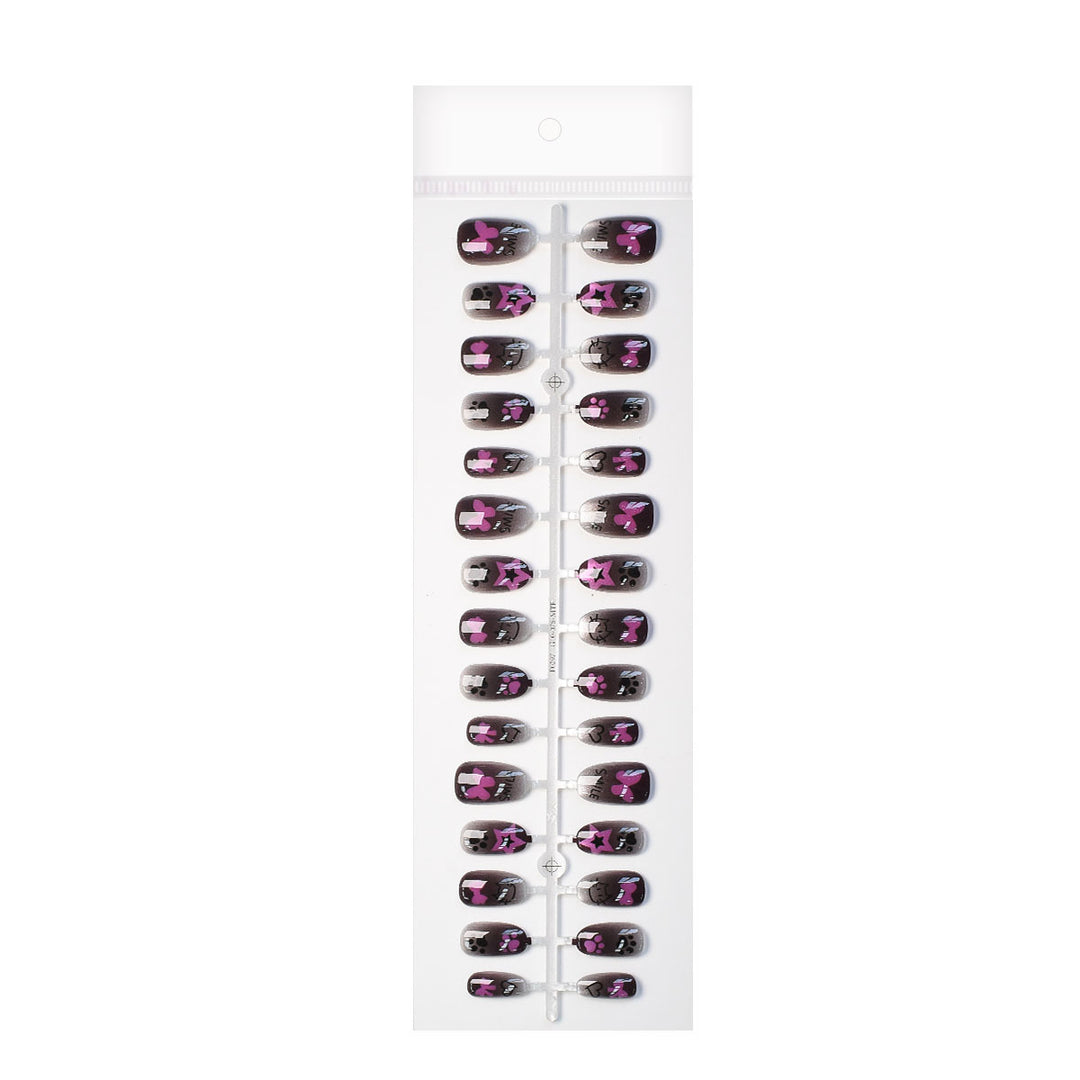 Cute Animal-Themed Press-On Nail Set Bowlift