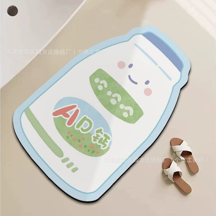 Playful Fruit-Themed Bath Mat