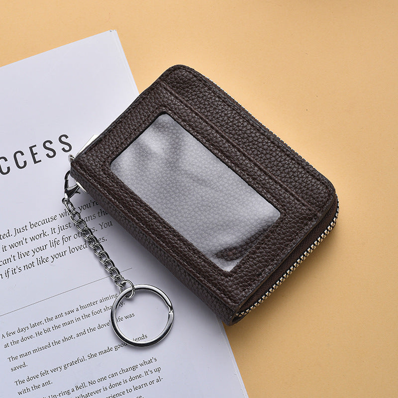Textured  Zip Around Card Holder Bowlift