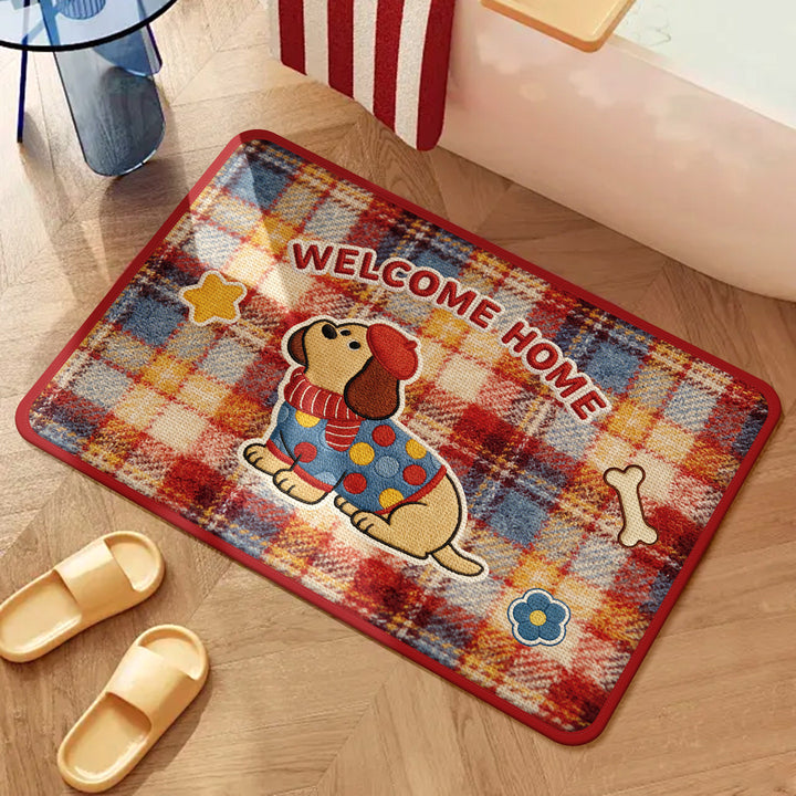 Playful Dog-Themed Bath Mat 1786546445