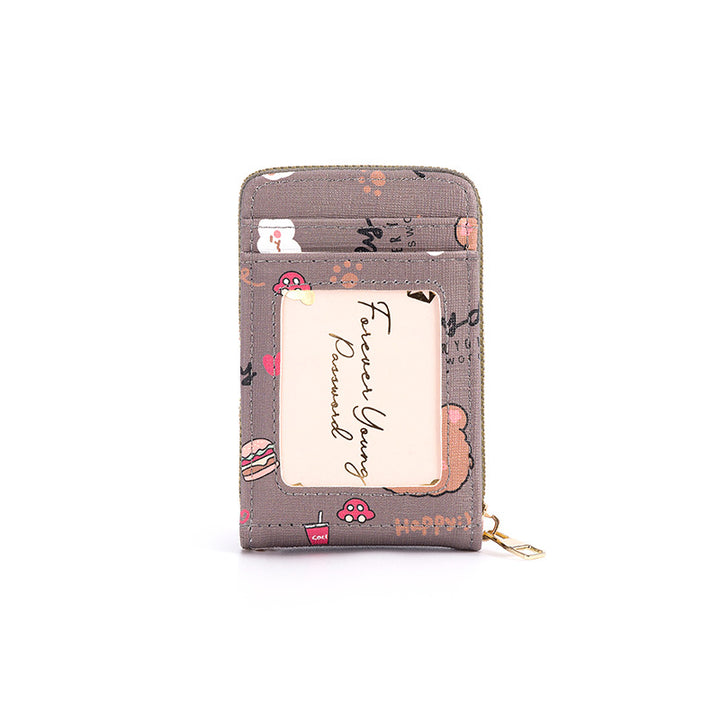 Compact RFID-Blocking Zippered Cardholder