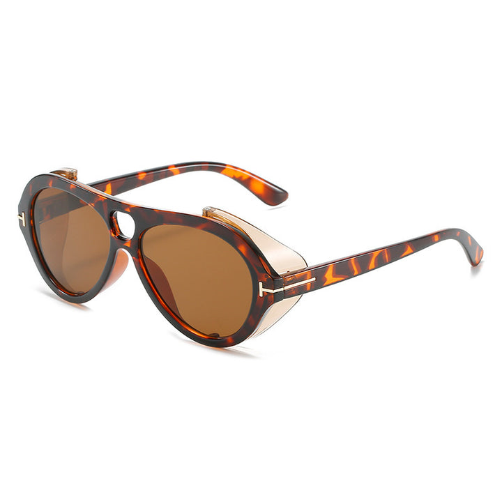 Retro-Inspired Shield Sunglasses Bowlift