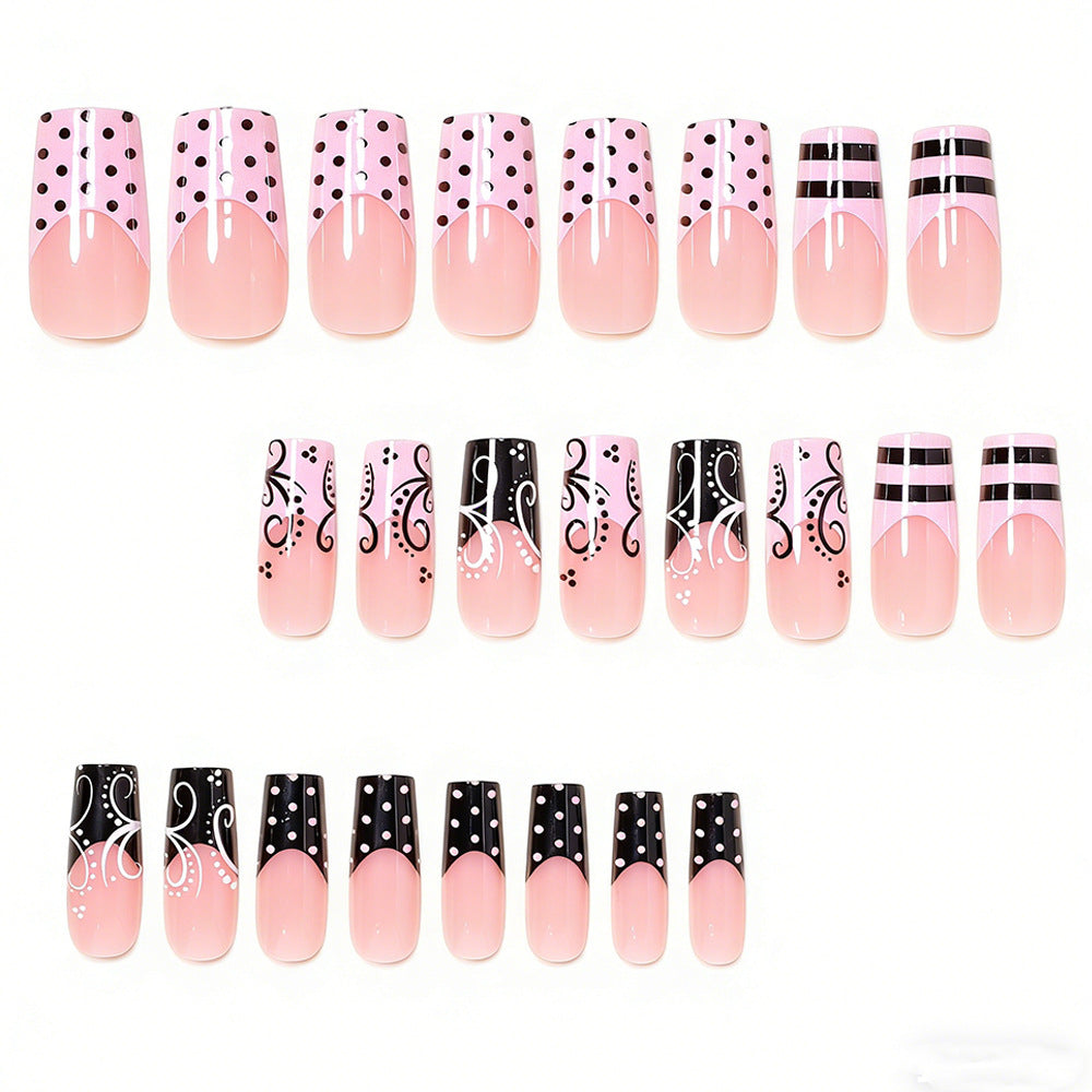 Decorative Artistic Stiletto Press-On Nails Bowlift