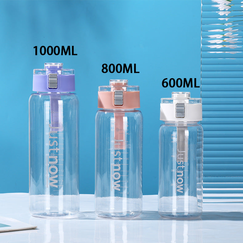 Unisex BPA-free water bottle with measuring scale Bowlift