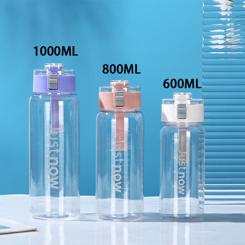 Unisex BPA-free water bottle with measuring scale Bowlift