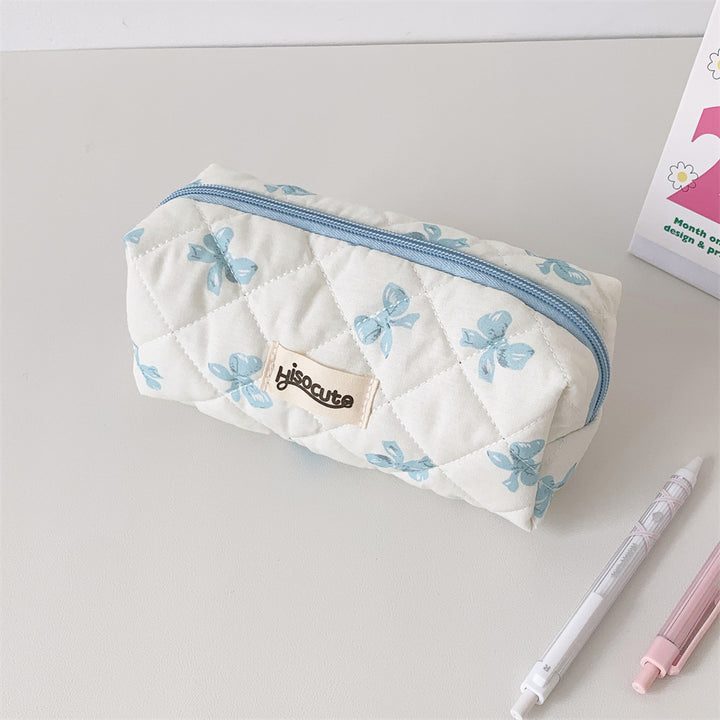 Stylish Quilted Pencil Case Bowlift