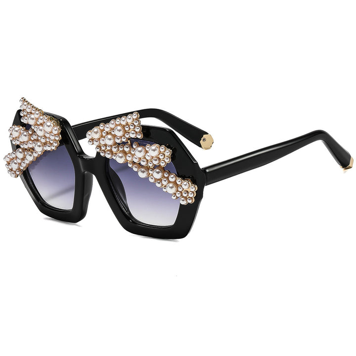 Women’s statement sunglasses with sparkling crystal frame Bowlift
