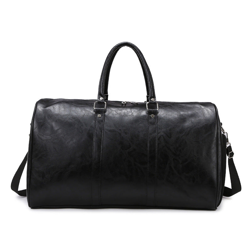 Vintage Leather Weekend Duffle Bag Bowlift