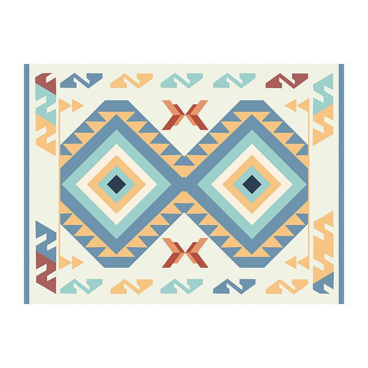 Geometric Patterned Indoor Outdoor Area Mat Bowlift