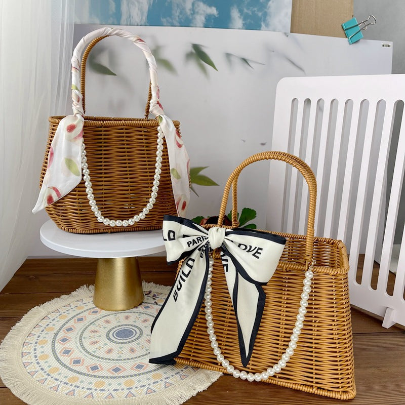 Women Diamond-shaped Handheld Basket Bowlift