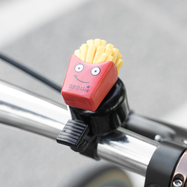 novelty handlebar bicycle bell with silicone popcorn topper and universal clamp Bowlift