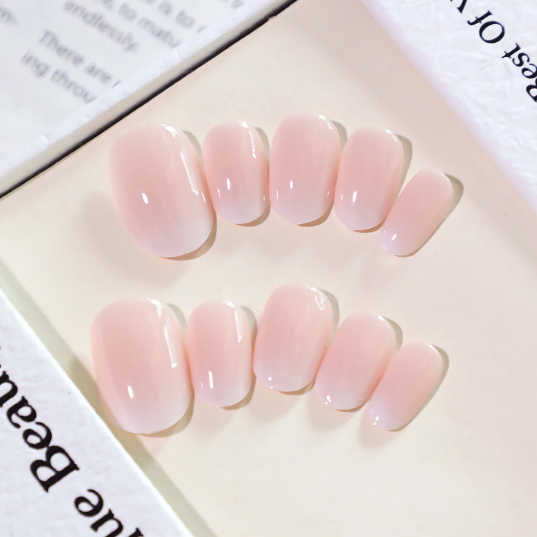 Elegant Gel Nail Extensions in Modern French Tip Design Bowlift
