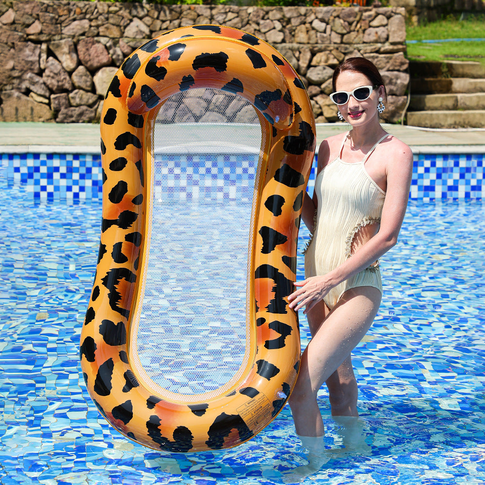 Women's Inflatable Luxury Swimming Island with Sun Protection Bowlift