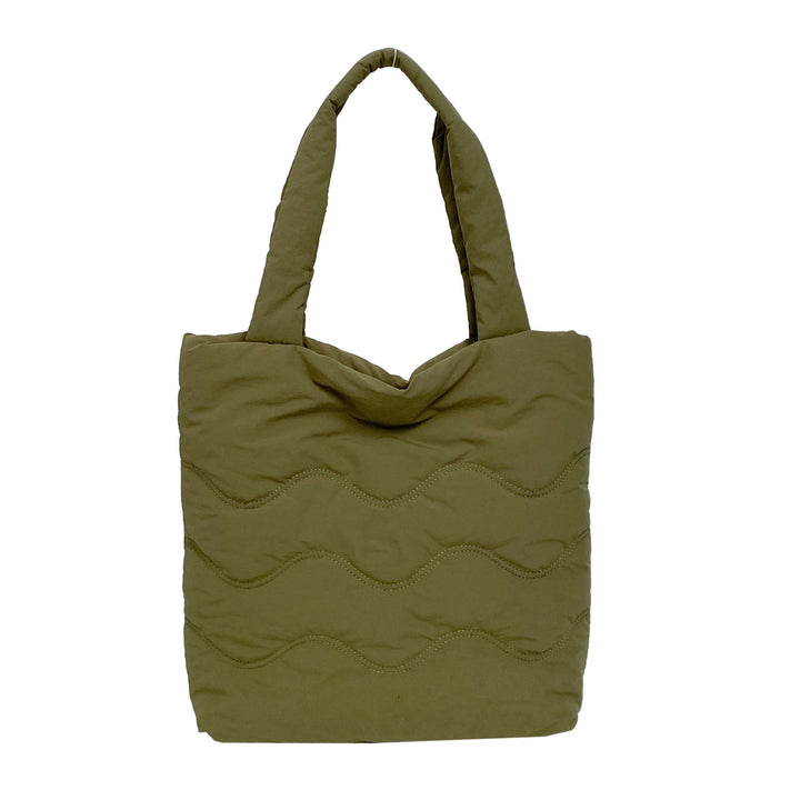 Padded shoulder bag with wave design Bowlift