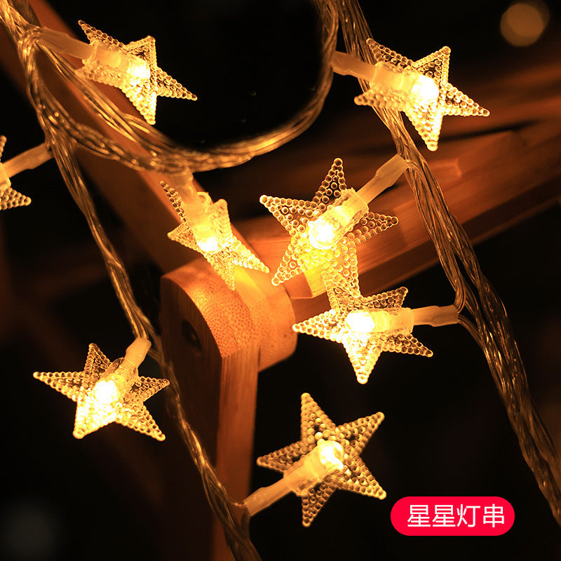 Decorative Snowflake LED String Lights Battery Powered Indoor Outdoor Fairy Bowlift
