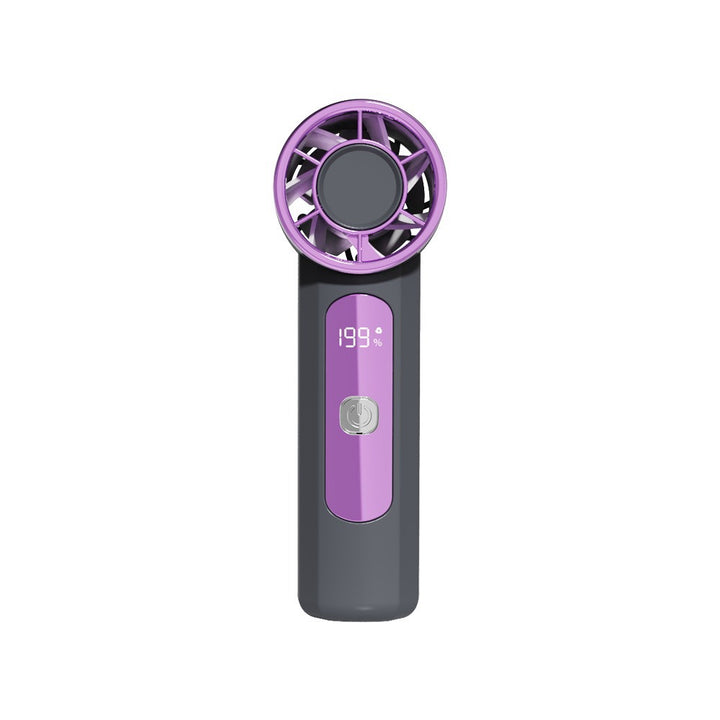 Unisex Portable Handheld Digital Display Fan Bowlift