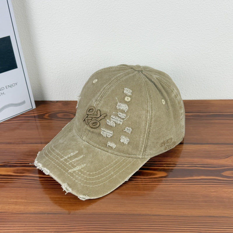Men's Distressed Casual Baseball Cap Bowlift 1784270844