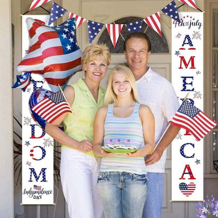 Unisex nan hanging patriotic door banner set Bowlift