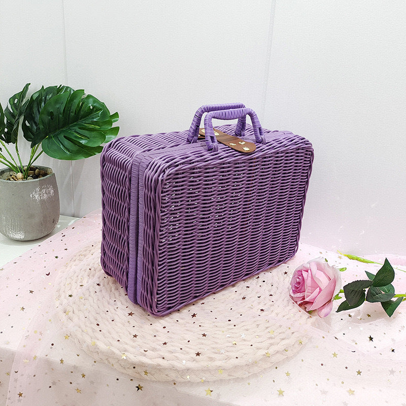 Ladies Stylish Rat Box with Practical Handles Bowlift