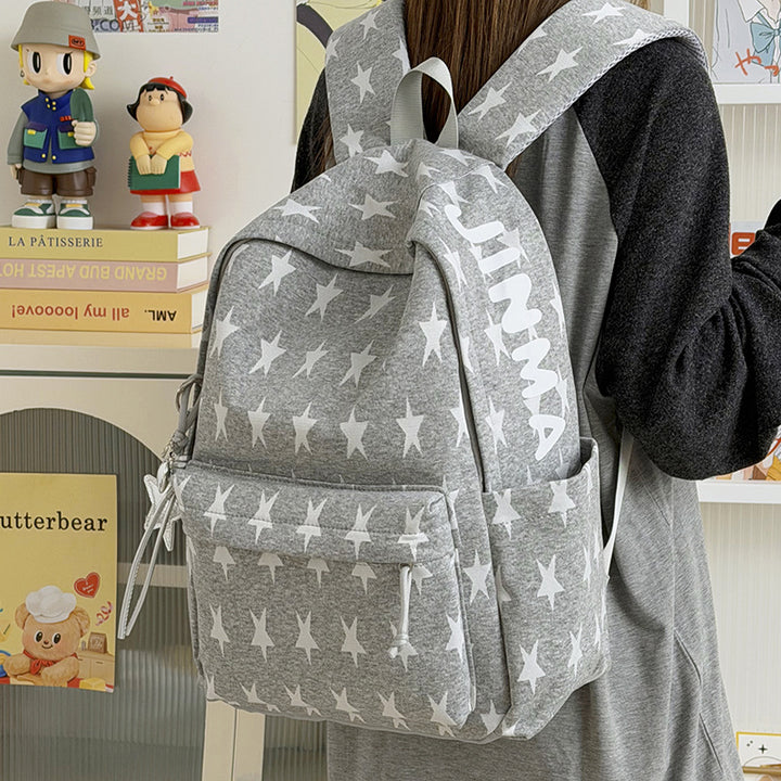 Stylish Polka Dot Graphic Backpack Bowlift