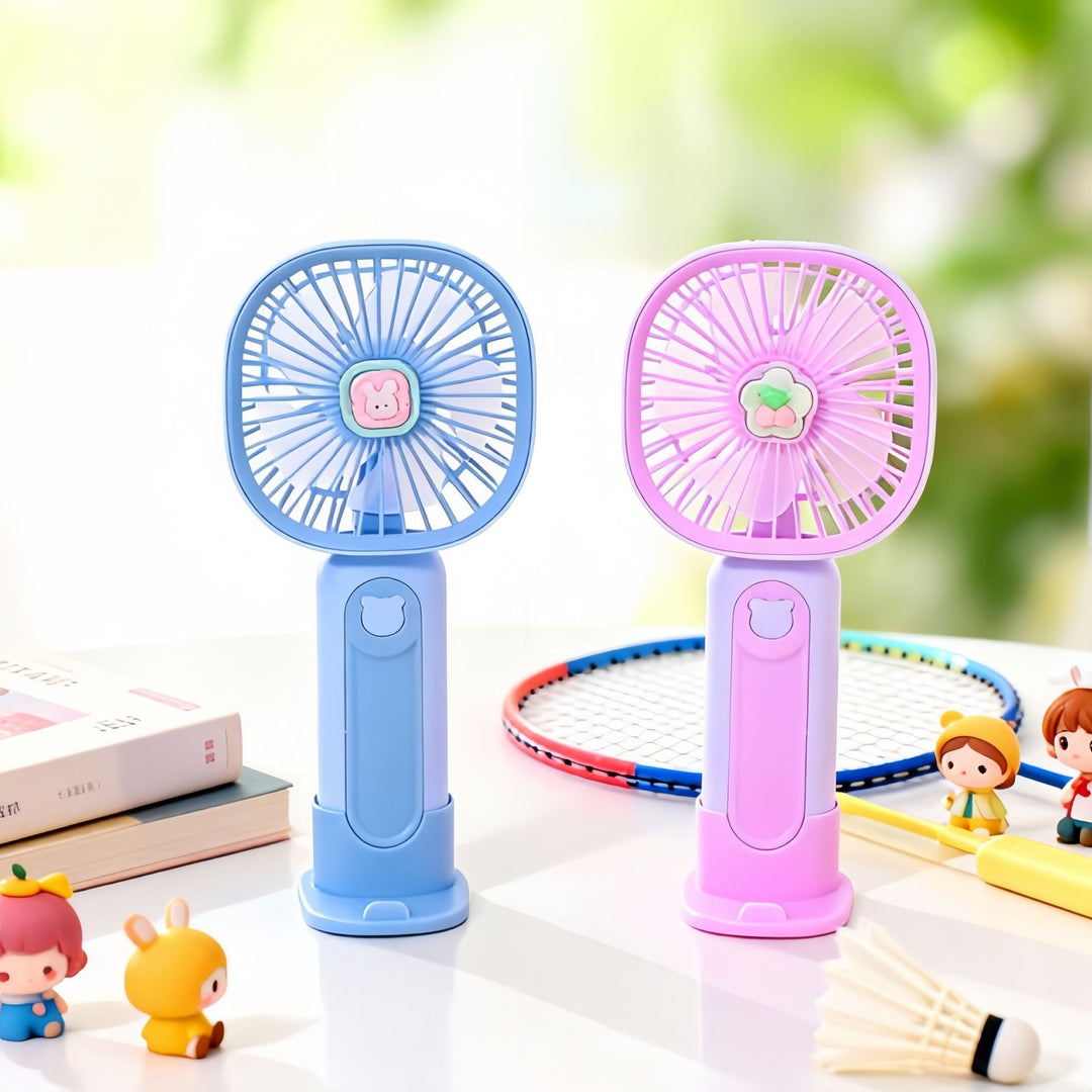 Ladies Portable USB Mini Fan with Cute Animal Design Bowlift
