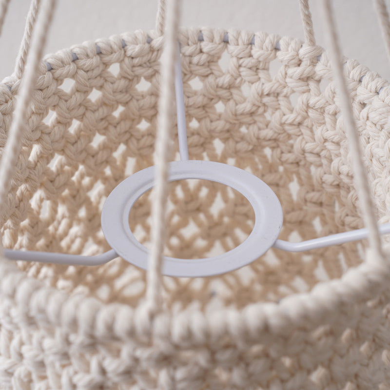 Macramé Pendant Light Shade Bowlift