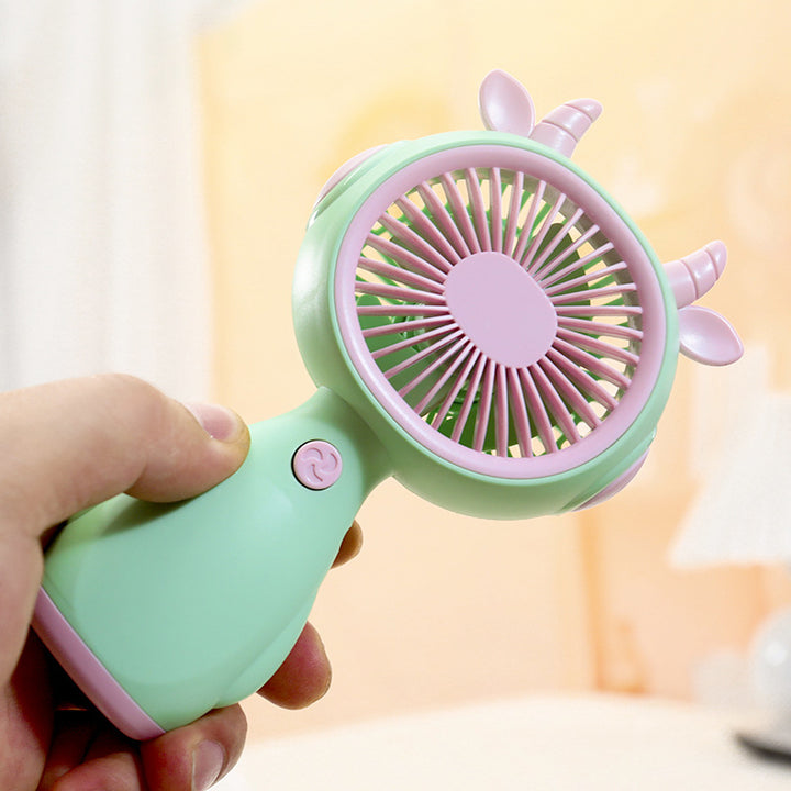 Women Portable Mini Fan with Animal Ears Bowlift