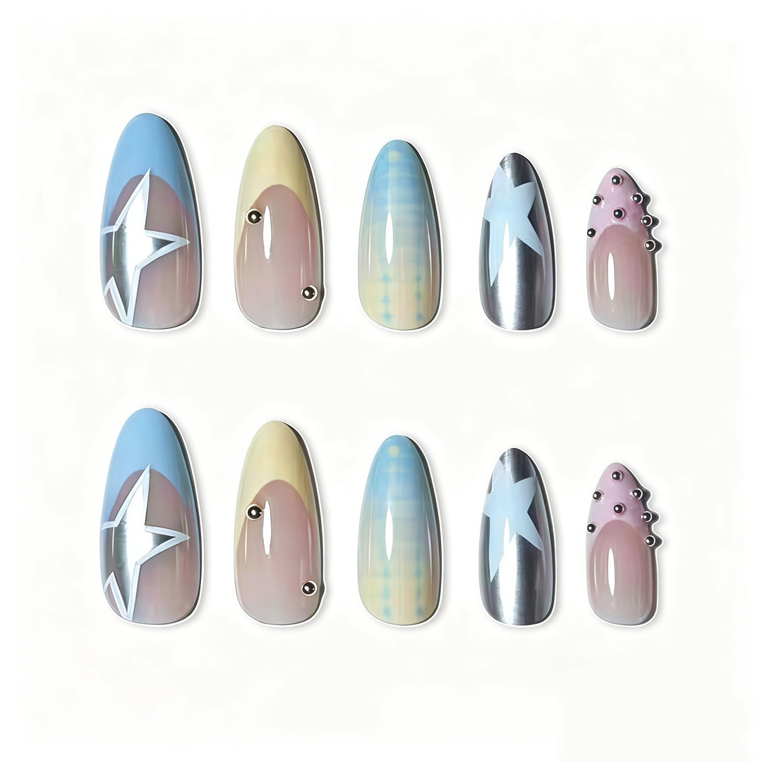 Chic Decorative Press-On Nail Art Bowlift