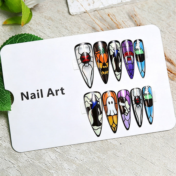 Artistic Nail Tips with Ice Cream Design Bowlift