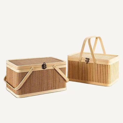 Practical Storage Basket Made of Rattan Bowlift