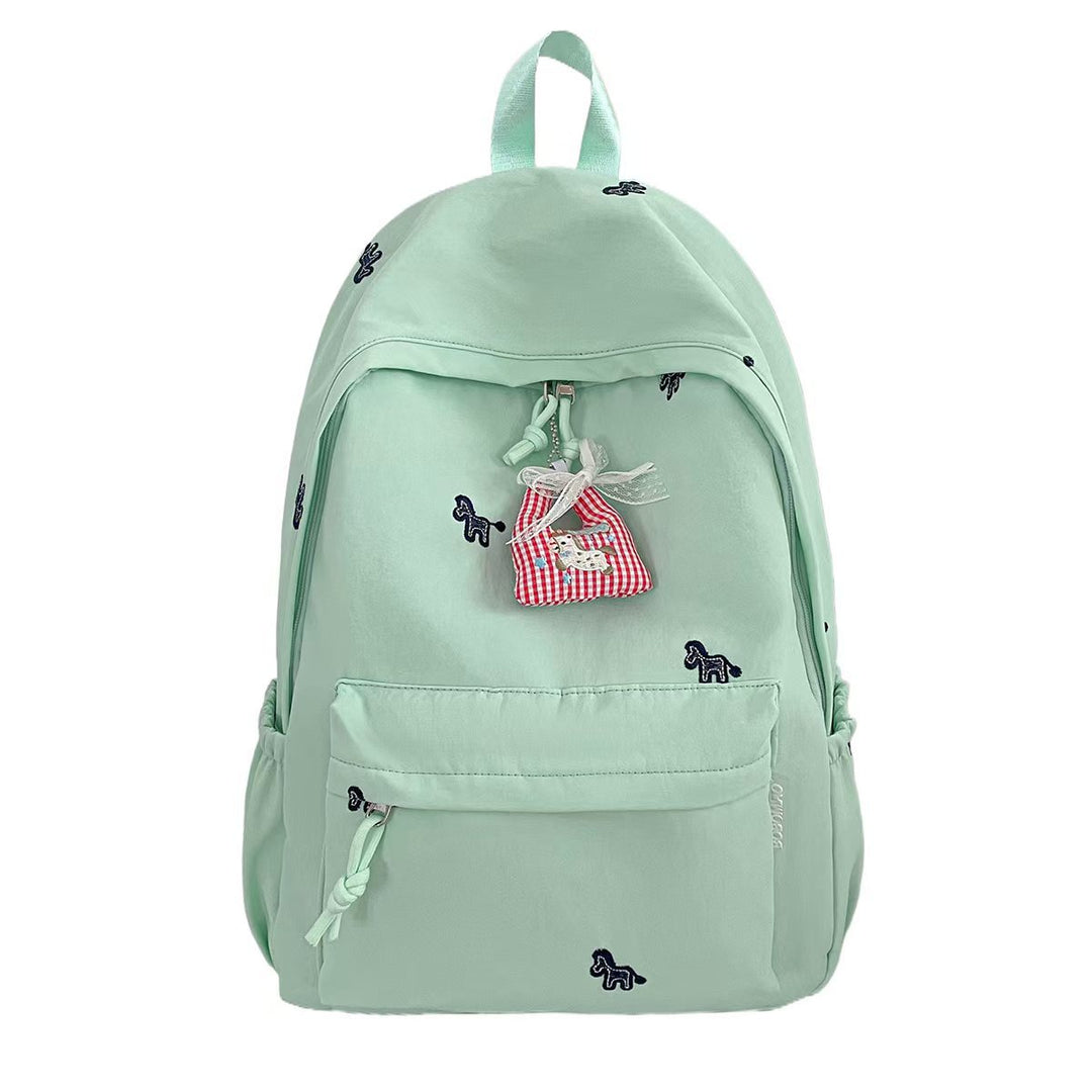 Decorative Embroidered Backpack Bowlift