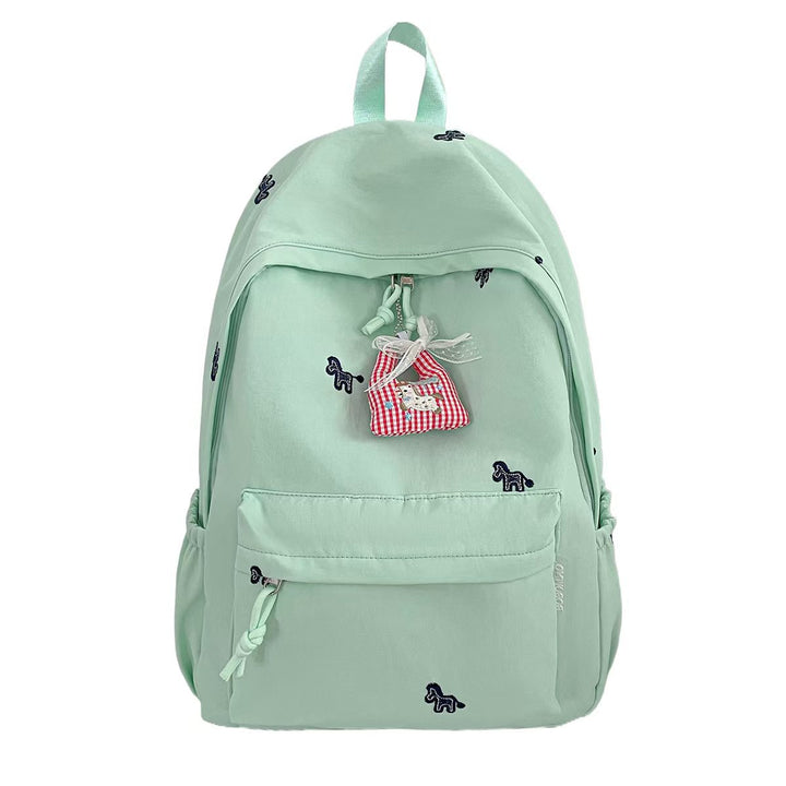 Decorative Embroidered Backpack Bowlift