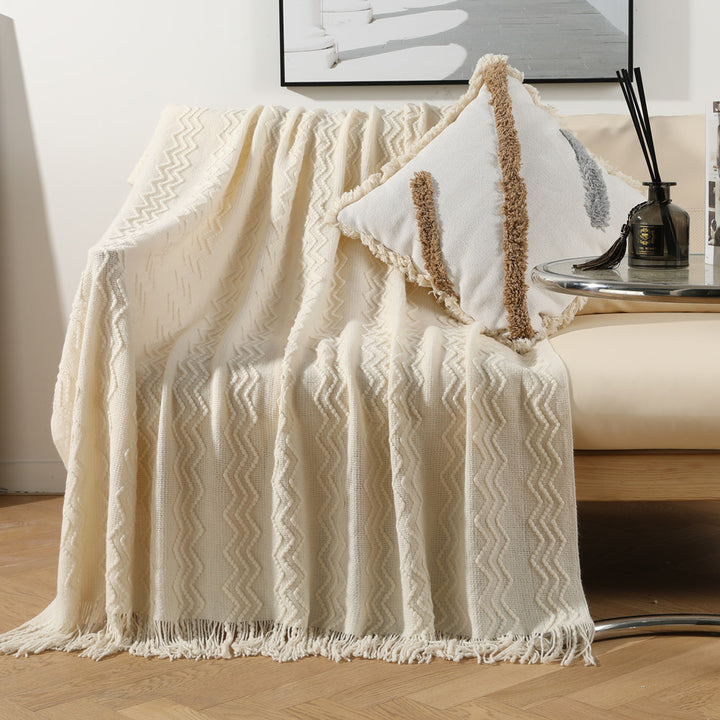 Decorative Knit Throw Blanket