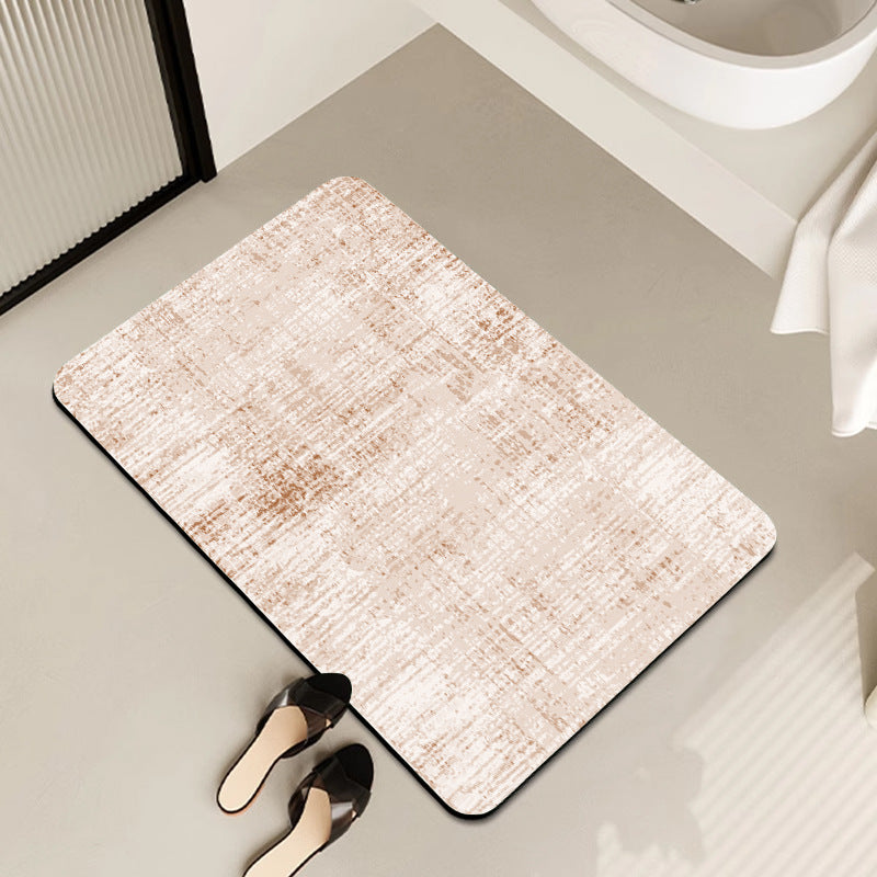 Contemporary Geometric Bath Rug Bowlift