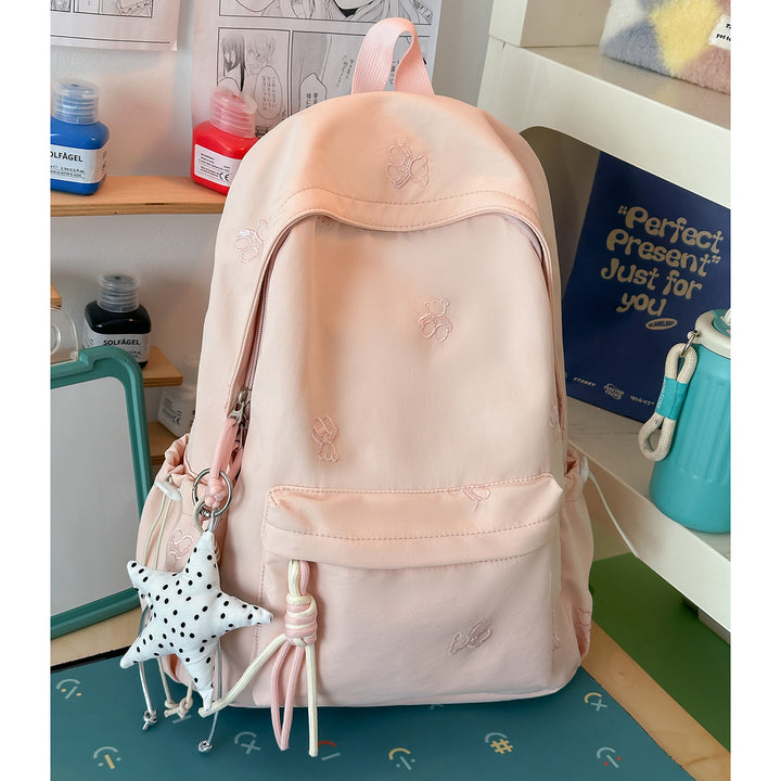 Decorative Embroidered Backpack Bowlift