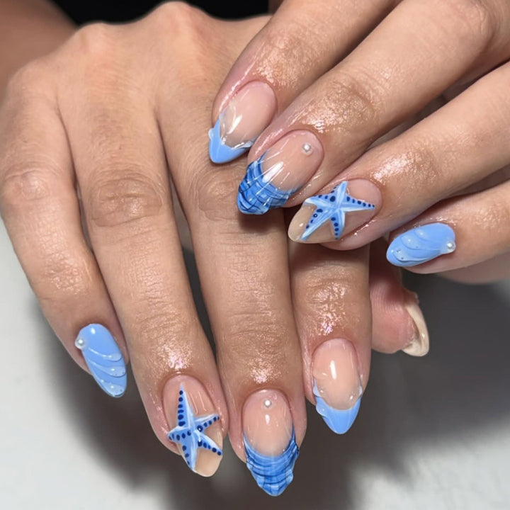 Ocean-Inspired 3D Nail Art Design Bowlift