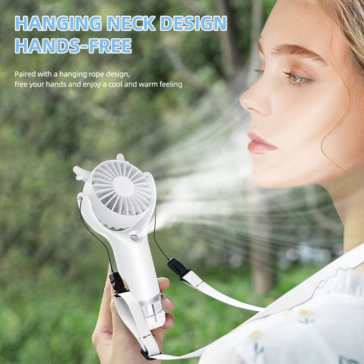 Unisex Portable Handheld Mist Fan Bowlift