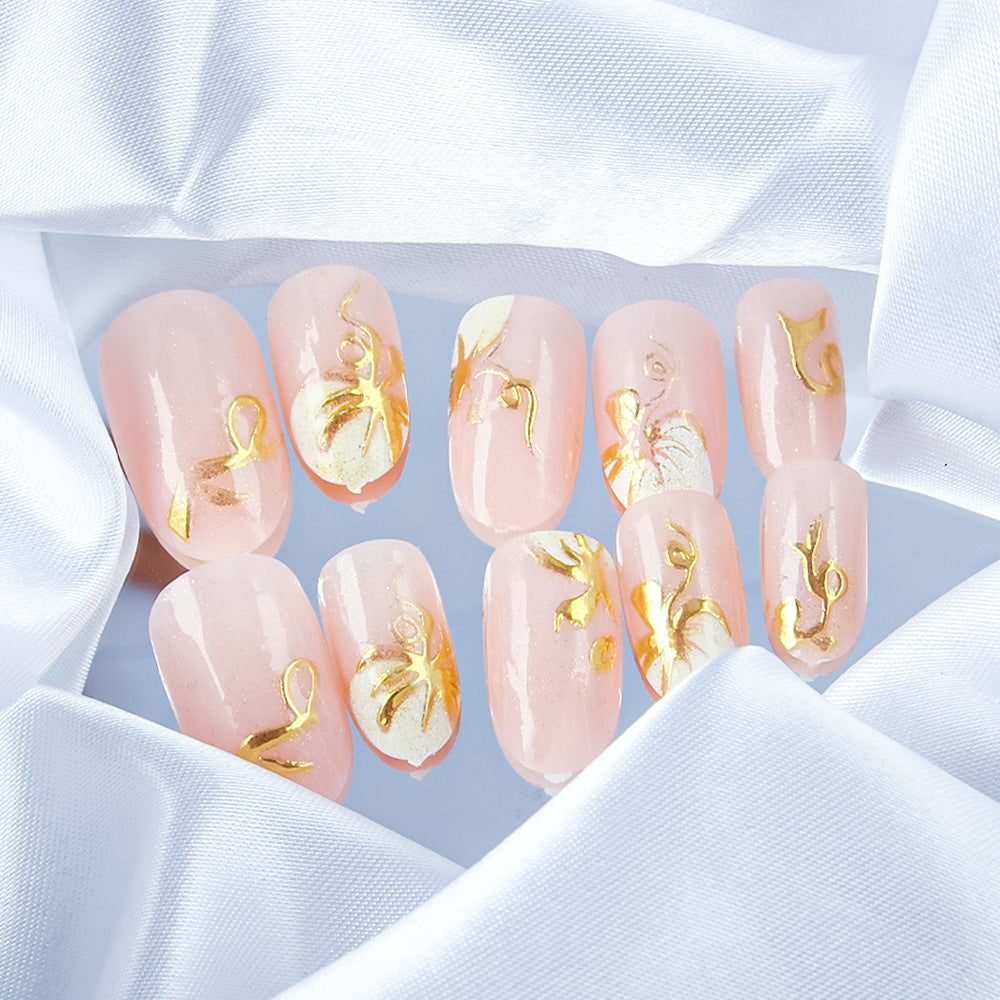 Elegant Floral Nail Art Design Bowlift