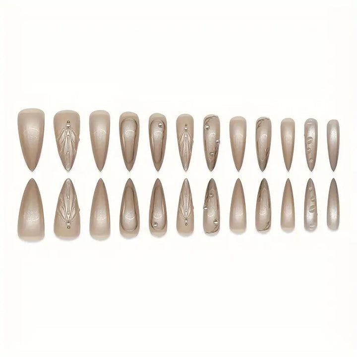 Premium Decorative Press-On Nail Extensions Bowlift