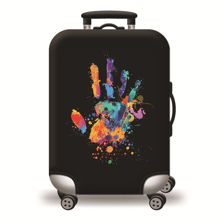 Hard Shell Luggage with Earth Design Bowlift