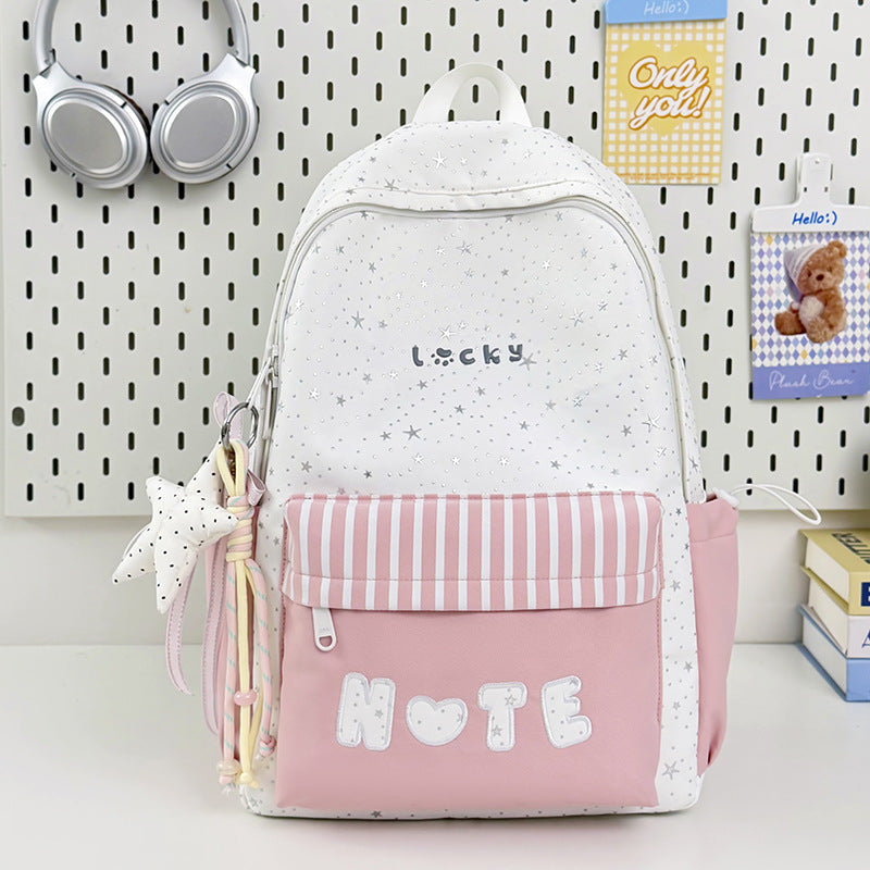 Playful Star Print Backpack